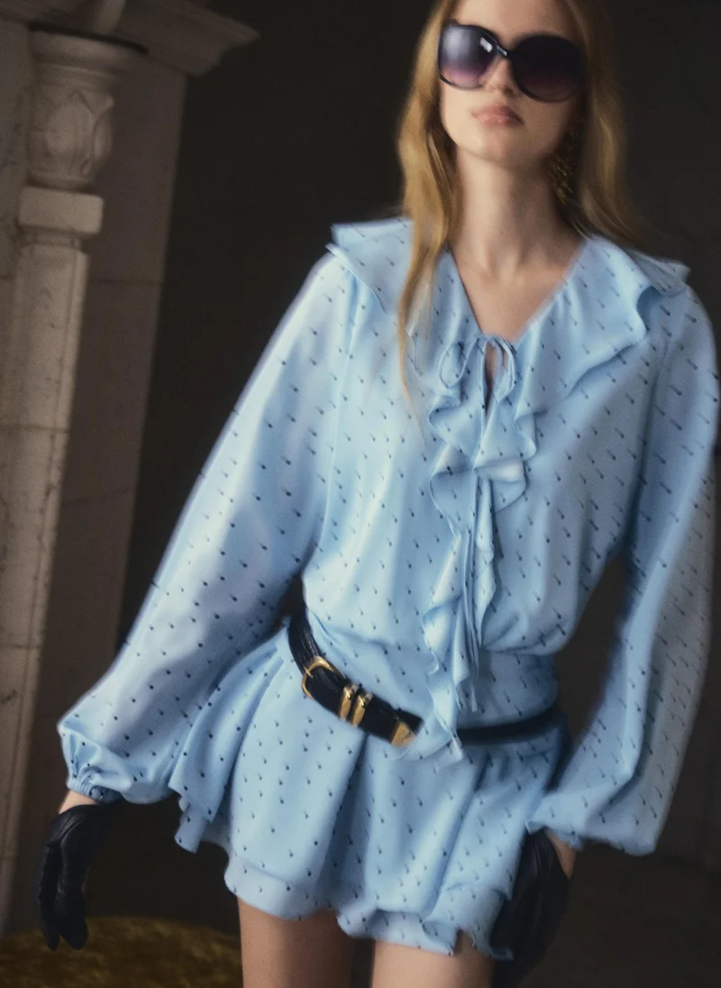 Lichi  Lightweight mini dress with polka dots for Women | Best Price UAE